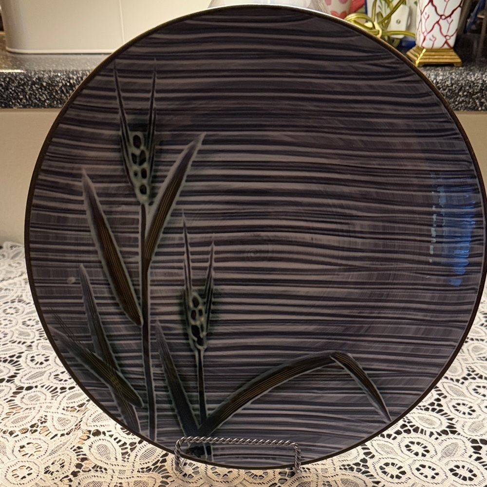 Ucagco “Iris” Serving Platter. Handcrafted in Japan.  Discontinued